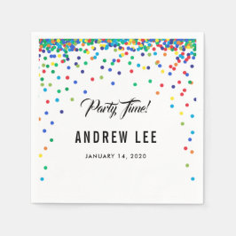 Guardanapo De Papel Festa de aniversário de aspersores de confetti de 