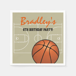 Guardanapo De Papel Festa de Aniversário de Basquete Infantil