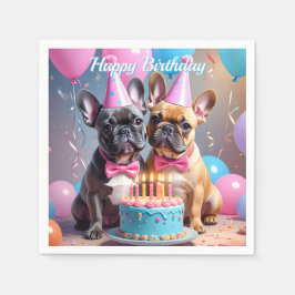 Guardanapo De Papel Festa de aniversário de Bulls Francês