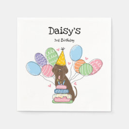 Guardanapo De Papel Festa de aniversário de Cachorro Mastiff Neapolita