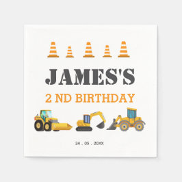 Guardanapo De Papel Festa de aniversário de Caminhão de Construção