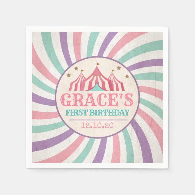 Guardanapo De Papel Festa de aniversário de Carnaval Napkins (Frente)