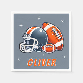 Guardanapo De Papel Festa de aniversário de Cartoons de Futebol Ball H