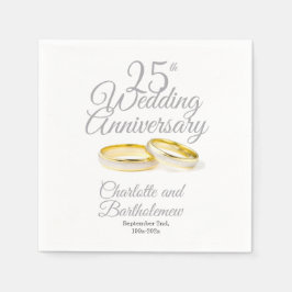 Guardanapo De Papel Festa de Aniversário de Casamento 25