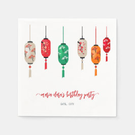 Guardanapo De Papel Festa de aniversário de Chef de Lanternas Japonesa