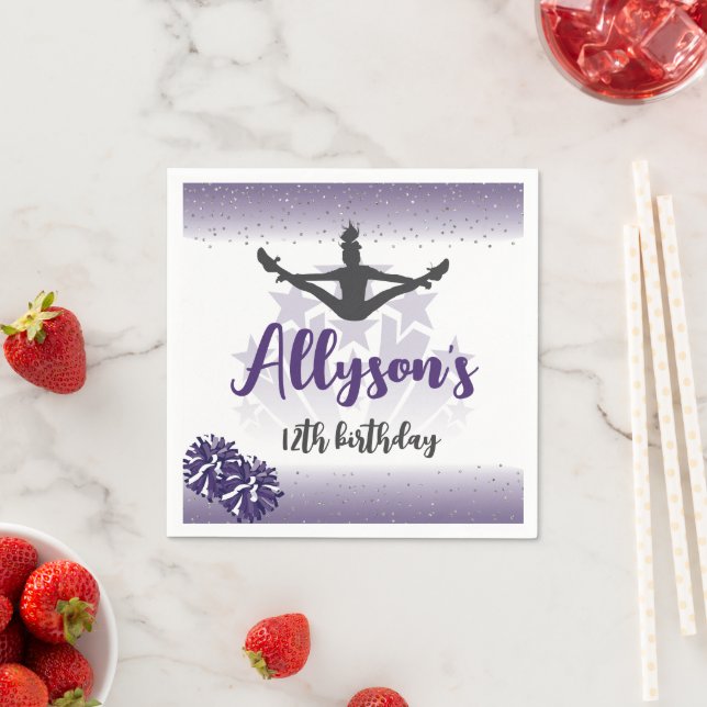 Guardanapo De Papel Festa de aniversário De Cheiro, Qualquer Roxo De I (Insitu)