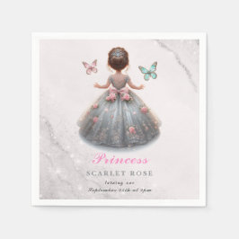 Guardanapo De Papel Festa de aniversário de conto de fadas da princesa