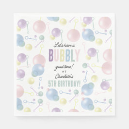 Guardanapo De Papel Festa de Aniversário de criança de Bolha Colorida