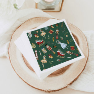 Guardanapo De Papel Festa de aniversário de criança de ouro azul-hambu