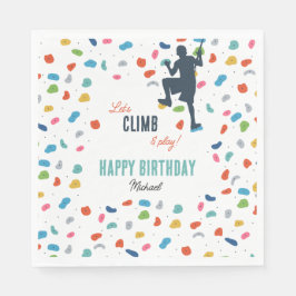 Guardanapo De Papel Festa de Aniversário de criança de Pedra Escalada