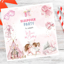 Festa de aniversário de criança do pijama de sono