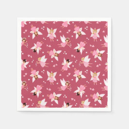 Guardanapo De Papel Festa de aniversário de fadas