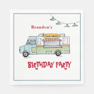 Guardanapo De Papel Festa de Aniversário de Food Truck