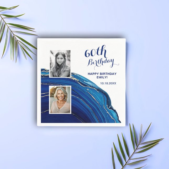 Guardanapo De Papel Festa de aniversário de Fotografias com Glitter Az (Criador carregado)