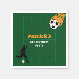 Guardanapo De Papel Festa de aniversário de futebol infantil