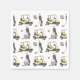 Guardanapo De Papel Festa de aniversário de golfe