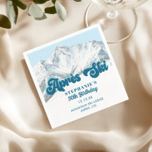 Festa de Aniversário de Inverno Retro Apres Ski Mo
