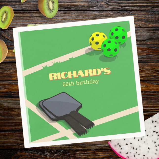 Guardanapo De Papel Festa de aniversário De Jantar Esportiva Com Picad (Criador carregado)