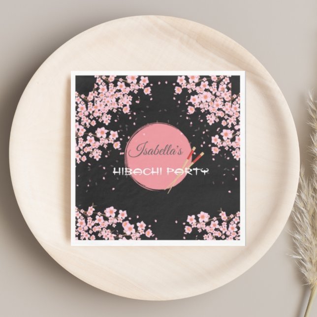 Guardanapo De Papel Festa de aniversário de Janto Japonês Hibachi (Criador carregado)