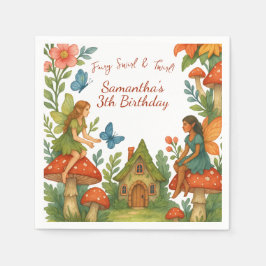 Guardanapo De Papel Festa de aniversário de Jardim Láteo Selvagem -