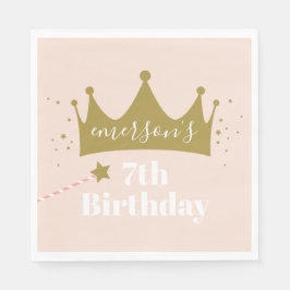 Guardanapo De Papel Festa de aniversario de meninas princesa