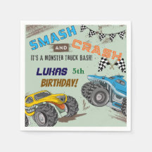 Festa de Aniversário de Menino de Monster Trucks 