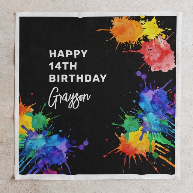 Guardanapo De Papel Festa de aniversário de Paintballing (Criador carregado)