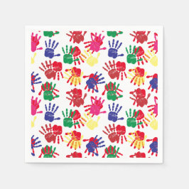 Guardanapo De Papel Festa de aniversário de pintura infantil