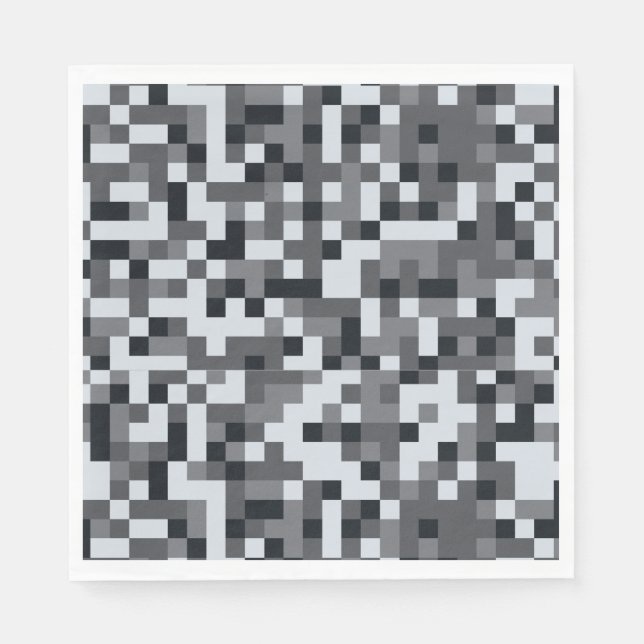 Guardanapo De Papel Festa de aniversário de Pixel para Cima no Nível d (Frente)