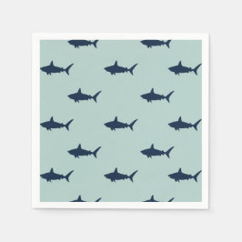 Guardanapo De Papel Festa de aniversário de tubarão