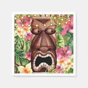 Guardanapo De Papel Festa de Aniversário de Verão ao Estilo Tiki Luau