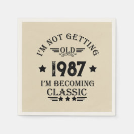 Guardanapo De Papel Festa de aniversário de vinheta personalizada