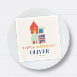 Guardanapo De Papel Festa de aniversário de vizinhança