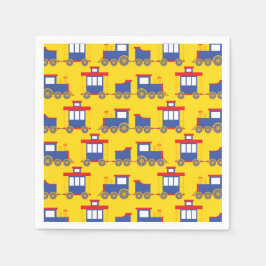 Guardanapo De Papel Festa de aniversário do comboio