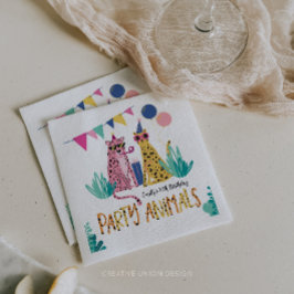 Guardanapo De Papel Festa de aniversário do Criança de Animais da Fest