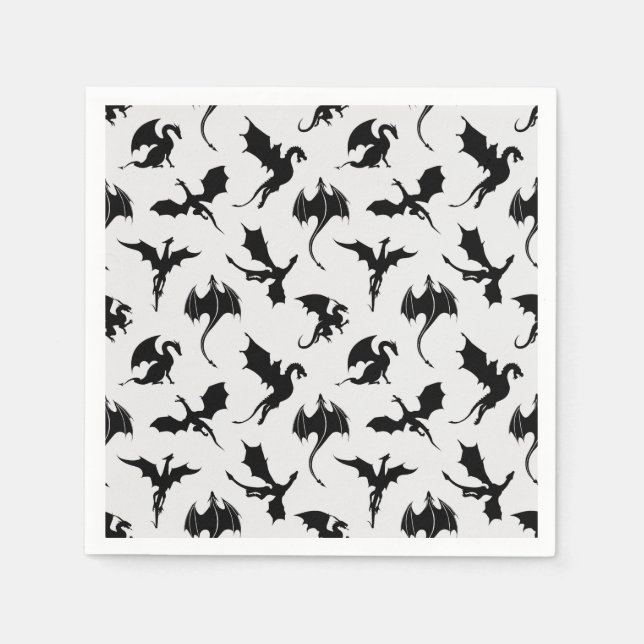 Guardanapo De Papel Festa de aniversário do dragão (Frente)