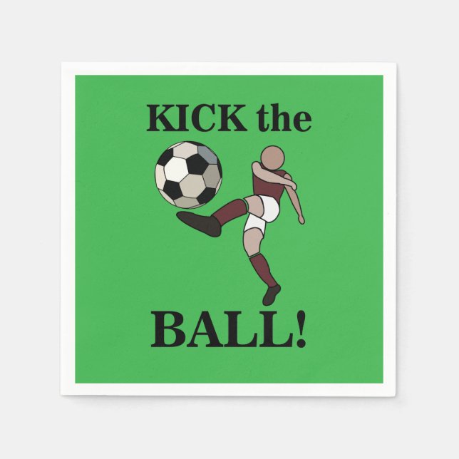 Guardanapo De Papel Festa de aniversário do treinador do jogador espor (Frente)