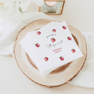 Guardanapo De Papel Festa de aniversário doce de morango