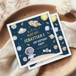 Guardanapo De Papel Festa de aniversário Espacial Exterior do Astronau