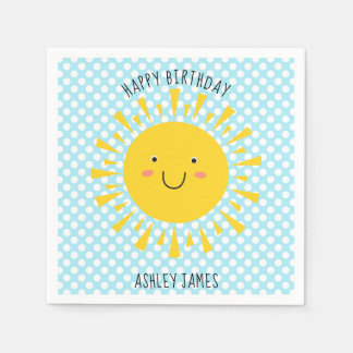 Guardanapo De Papel Festa de Aniversário Feliz e Bonita