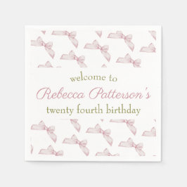 Guardanapo De Papel Festa de aniversário Floral Feminine Coquette Vint