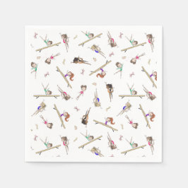 Guardanapo De Papel Festa de aniversário Girls Gymnastics