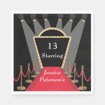 Festa de aniversário glamourosa do Red Carpet Movi