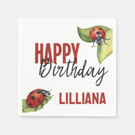 Guardanapo De Papel Festa de aniversário Lady Ladybug, Qualquer Idade