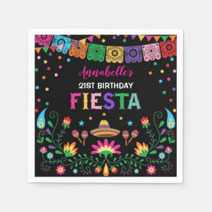 Guardanapo De Papel Festa de aniversário Mexicana Floral Fiesta
