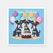 Festa de aniversário Miniatura Schnauzers
