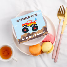 Festa de aniversário Monster Truck Boy