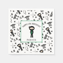 Festa de aniversário Ninja decor, cinta verde/faix