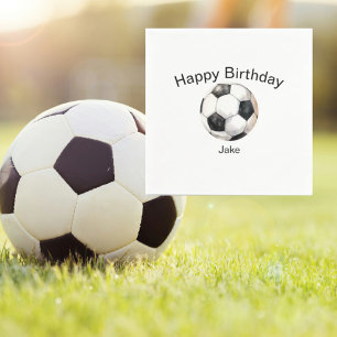 Guardanapo De Papel Festa de aniversário Personalizada da Bola de Fute