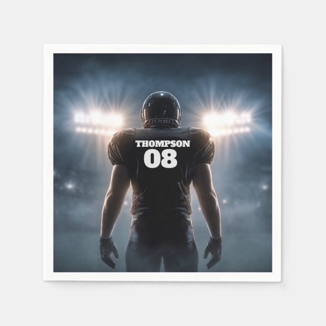 Guardanapo De Papel Festa de aniversário Personalizada de Futebol (Frente)